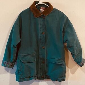 Vintage Green Canvas Chore Jacket Size Large